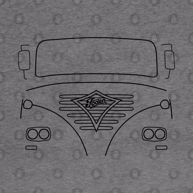 Foden classic lorry outline (black) by soitwouldseem